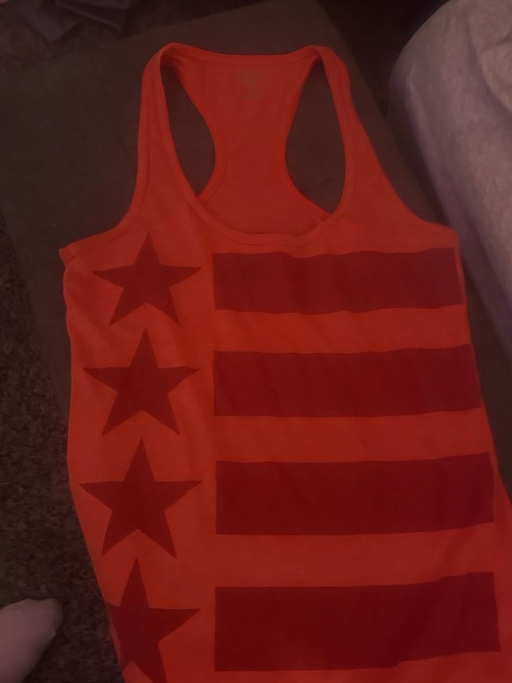 Converse Red Graphic Star Tank Top